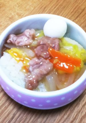お野菜たっぷり♪離乳食の八宝菜風中華丼-レシピのメイン写真