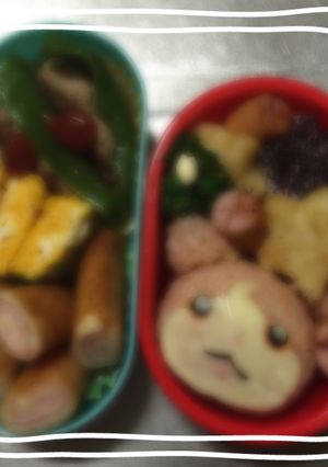 キャラ弁 ジバニャン-レシピのメイン写真