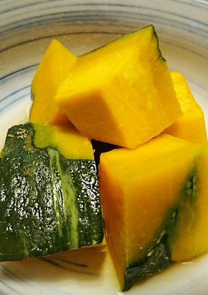 レンジで簡単かぼちゃの煮物-レシピのメイン写真