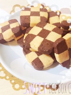 簡単★市松模様 アイスボックスクッキー-レシピのメイン写真