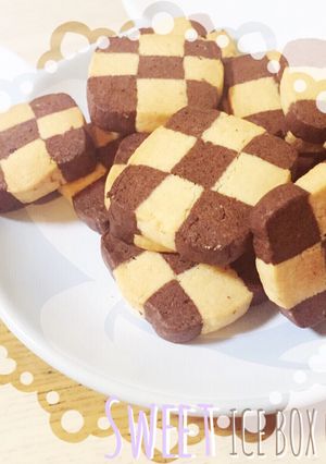 簡単★市松模様 アイスボックスクッキー-レシピのメイン写真