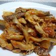 たたきごぼうと豚肉のトマト煮