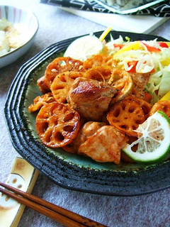 鶏肉と蓮根のケチャソース炒め☆-レシピのメイン写真