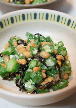納豆・オクラの塩昆布和え-レシピのメイン写真
