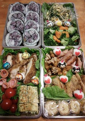 ツムツム行楽弁当、かわいい!!-レシピのメイン写真