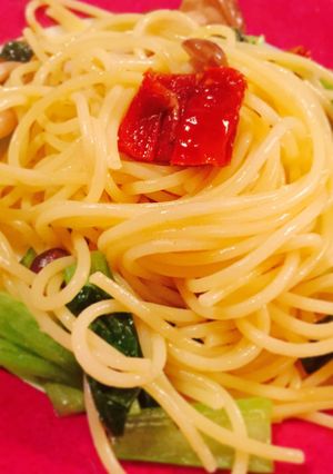 ドライトマトのアーリオオーリオパスタ-レシピのメイン写真