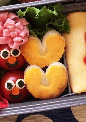 簡単キャラ弁 おかず ハートのチーズ竹輪-レシピのメイン写真