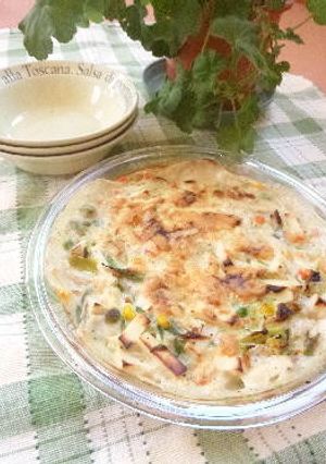 簡単ヘルシー❤　高野豆腐とネギのグラタン-レシピのメイン写真