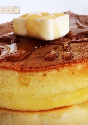 ふわっふわパンケーキ♡炭酸HM卵だけ簡単-レシピのメイン写真