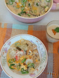 血管プラークダイエット食528(雑炊)-レシピのメイン写真