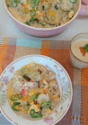 血管プラークダイエット食528（雑炊）-レシピのメイン写真