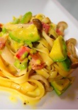 アボカドときのこのパスタ-レシピのメイン写真