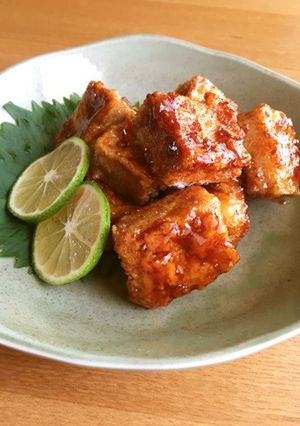 高野豆腐deにんにく醤油からあげ♪-レシピのメイン写真