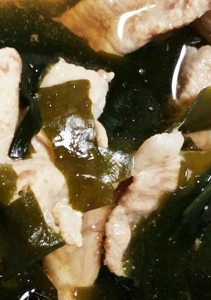 豚肉とわかめのお手軽煮-レシピのメイン写真