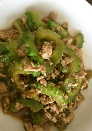 ゴーヤとすき身の炒め煮-レシピのメイン写真