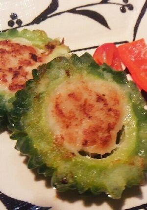 ゴーヤーの鶏肉詰め焼き-レシピのメイン写真