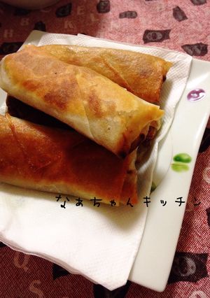 コストコのプルコギビーフで〜簡単春巻き-レシピのメイン写真