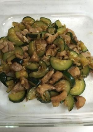 ズッキーニと鶏の甘辛煮-レシピのメイン写真