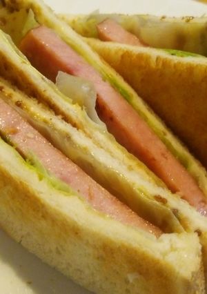 厚切りロースハムのホットサンド-レシピのメイン写真