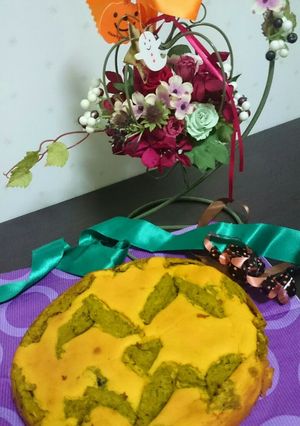 カボチャとチーズのハロウィンケーキ-レシピのメイン写真