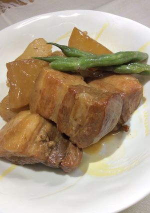 圧力鍋で、豚の角煮-レシピのメイン写真