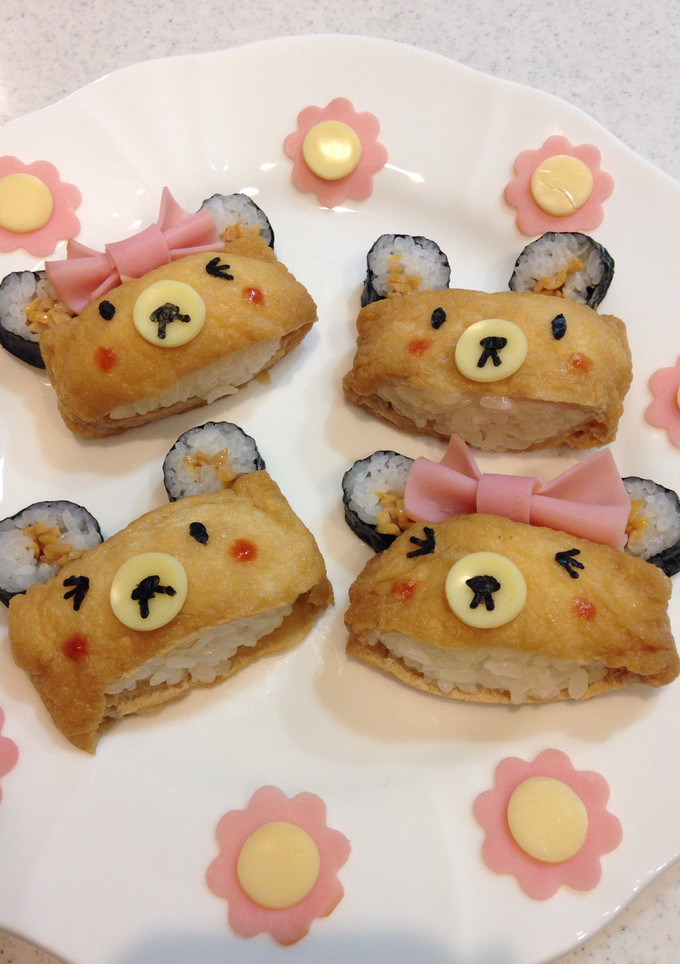 かわいいクマのいなり寿司♡-レシピのメイン写真