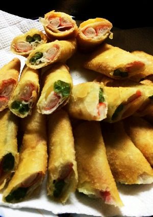 かにかま春巻き-レシピのメイン写真