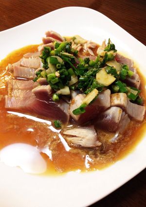 市販のタレで美味しく！カツオのたたき-レシピのメイン写真