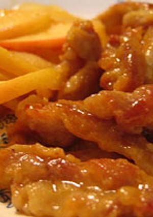 紅玉と豚しゃぶで　＊カレー味の豚りんご＊-レシピのメイン写真