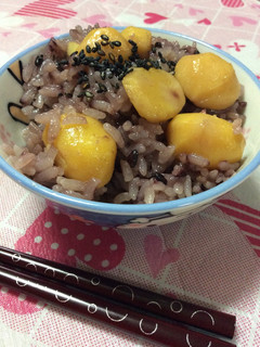 沖縄☆炊くだけ!栗ごはん!-レシピのメイン写真