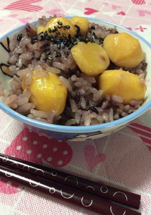 沖縄☆炊くだけ！栗ごはん！-レシピのメイン写真