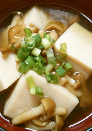 簡単一品！なめこと 高野豆腐のお吸い物♪-レシピのメイン写真