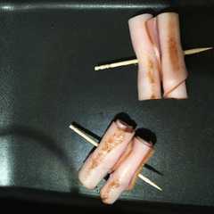 รูปของ お弁当に☆超簡単くるくるハム