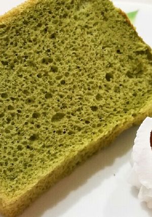 ふわふわ❤抹茶シフォンケーキ♪-レシピのメイン写真