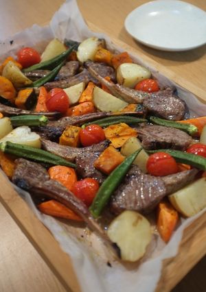 ラム肉の香草ぎゅうぎゅう焼き！-レシピのメイン写真