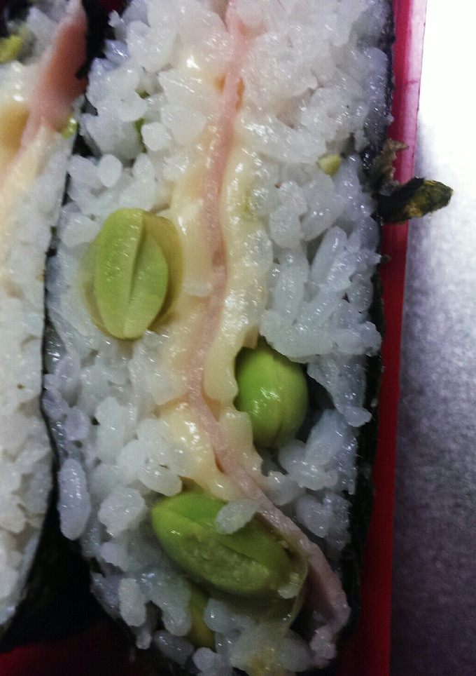 枝豆ごはんとハムちーおにぎらず◆-レシピのメイン写真