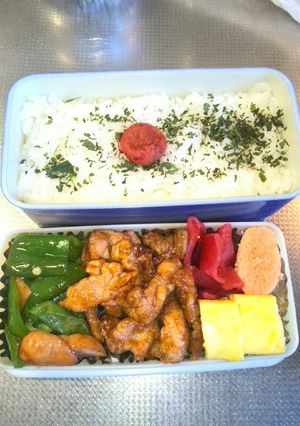✳娘弁当✳ポークチャップと焼きたらこ!-レシピのメイン写真