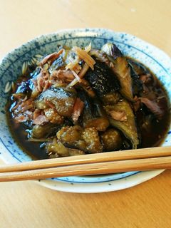 新生姜風味香る!なすの甘辛煮-レシピのメイン写真