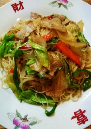 焼きビーフン(カレー味)-レシピのメイン写真