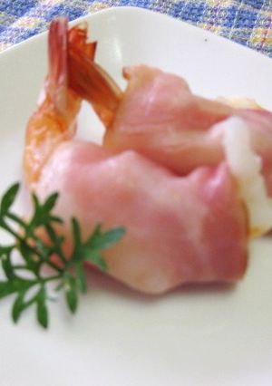 お弁当の簡単おかず♪えびのベーコン巻き-レシピのメイン写真