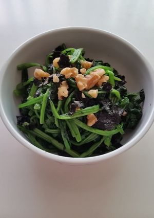 ほうれん草の磯香あえ(低糖質クルミ付)-レシピのメイン写真