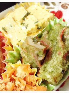 ちくわの紅生姜入り磯辺揚げ♪お弁当に❤️-レシピのメイン写真