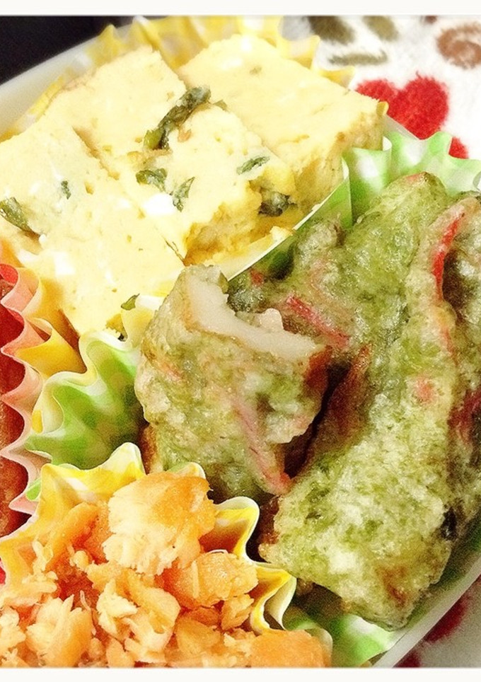 ちくわの紅生姜入り磯辺揚げ♪お弁当に❤️-レシピのメイン写真
