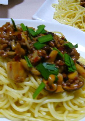 納豆ジャージャー麺(納豆肉味噌麺)-レシピのメイン写真