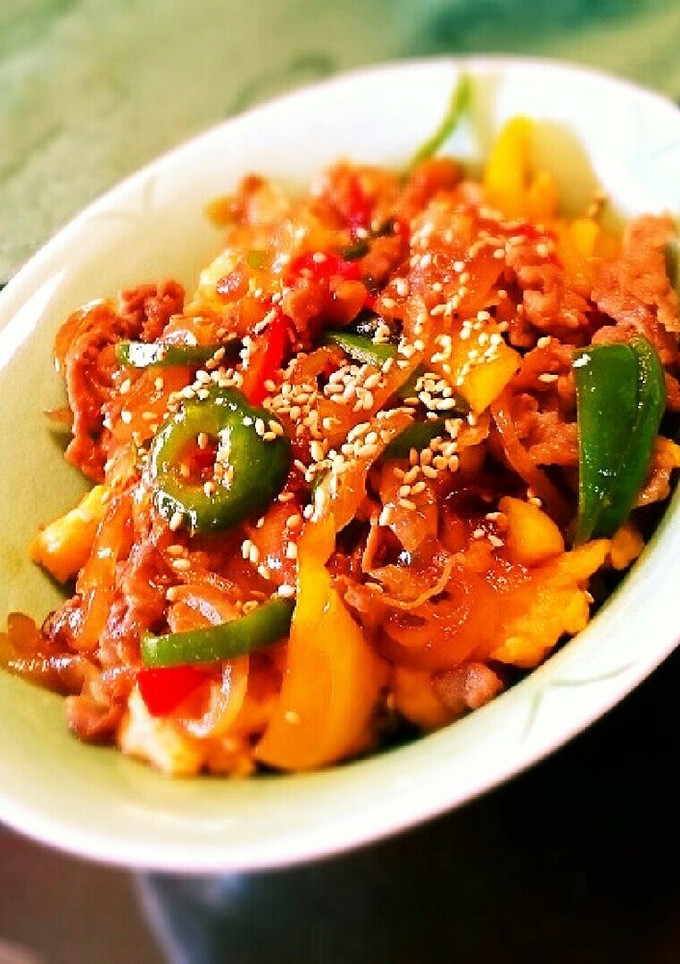 ぱぱっと簡単！豚のスタミナ丼-レシピのメイン写真