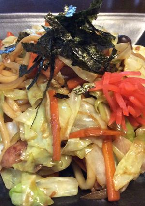簡単ランチに焼うどん-レシピのメイン写真