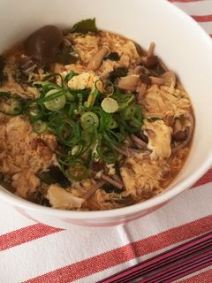 *きのこと卵のあんかけ蕎麦*-レシピのメイン写真