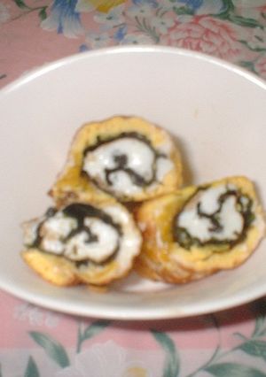 お弁当のおかず♪たまごとのりのクルクル-レシピのメイン写真