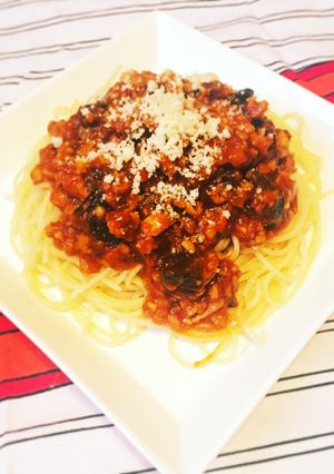 プルーンとナッツパスタ！-レシピのメイン写真