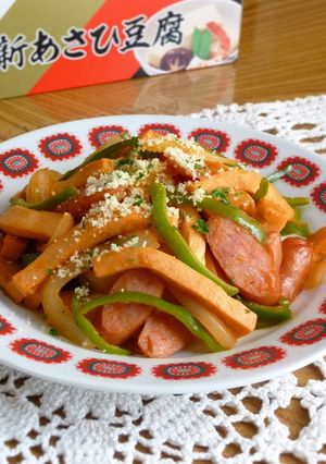✜高野豆腐のナポリタン炒め✜-レシピのメイン写真